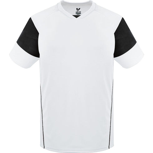 Russell Athletic Youth Mundo Jersey (322861-C), Color 'White/Black/White'